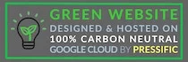 Green website: hosted on 100% renewable energy by Pressific